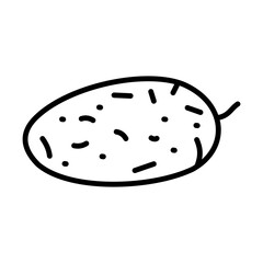 Potato Icon Logo Design Vector Template Illustration Sign And Symbol Pixels Perfect