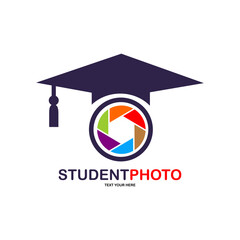 Student foto logo vector design. Suitable for business, art and education