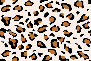 Seamless illustration leopard pattern, leopard texture.