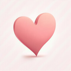 pink heart white background