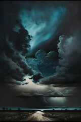 A stormy sky