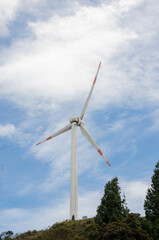 wind turbine in the wind