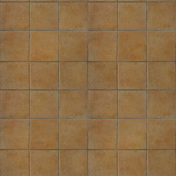 Diffuse Textures - Seamless Pattern of terracotta floor