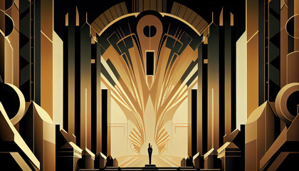 luxury art deco background © neirfy