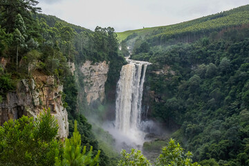 Fototapeta Karkloof waterfall in midlands meander KZN obraz