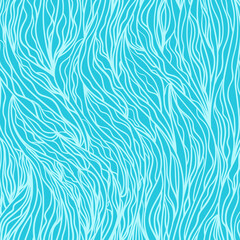 Wavy background. Hand drawn abstract waves. Stripe texture with many lines. Waved pattern. Colored illustration for banners, flyers or posters