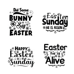 Happy Easter lettering typography design