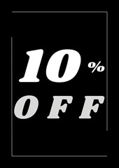 10 percent off