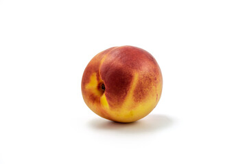 Peach isolated on white with clipping path included