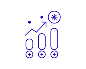 Isolated Geometric concept of  increase vector illustration in a flat style for website, mobile app, banner, ui ux design, web design, business, marketing, landing page, web development
