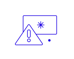 Isolated Geometric concept of warning vector illustration in a flat style for website, mobile app, banner, ui ux design, web design, business, marketing, landing page, web development
