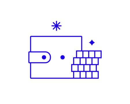 Isolated Geometric concept of wallet vector illustration in a flat style for website, mobile app, banner, ui ux design, web design, business, marketing, landing page, web development
