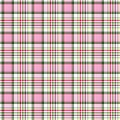 Vibrant Plaid Seamless Pattern - Colorful and bright repeating pattern design