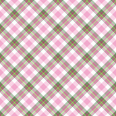 Vibrant Plaid Seamless Pattern - Colorful and bright repeating pattern design