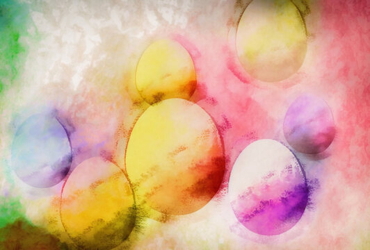 Easter Inspiration Photo Backdrop for Spring Decor and Crafts, Digital Background