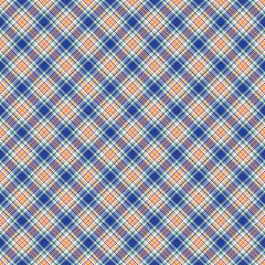 Vibrant Plaid Seamless Pattern - Colorful and bright repeating pattern design
