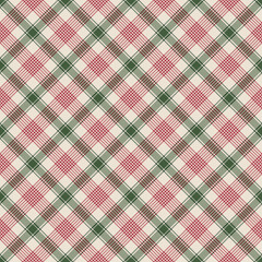 Christmas Plaid Seamless Pattern - Colorful and festive repeating pattern design