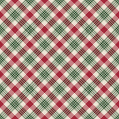 Christmas Plaid Seamless Pattern - Colorful and festive repeating pattern design - 576506656