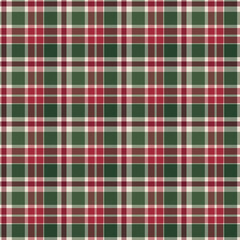 Christmas Plaid Seamless Pattern - Colorful and festive repeating pattern design - 576506682