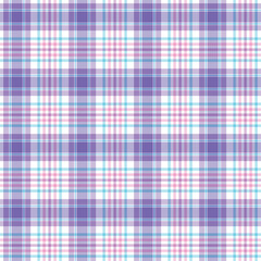 Pastel Plaid Seamless Pattern - Colorful and bright repeating pattern design