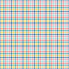 Vibrant Plaid Seamless Pattern - Colorful and bright repeating pattern design