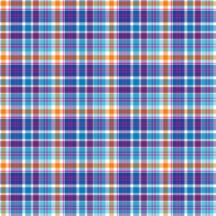 Vibrant Plaid Seamless Pattern - Colorful and bright repeating pattern design