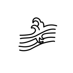 Oriental wave illustration
