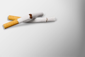 No Smoking concept. Brocken cigarette