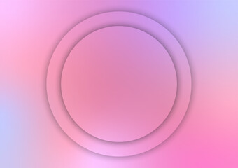 Abstract pink circle banner presentation products pastel background