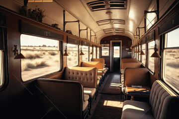 Fototapeta premium World's fastest modern bullet train stopped inside a large and modern season.