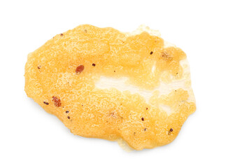 Natural body scrub on white background