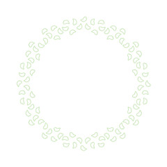 素材_フレーム_桜をモチーフにした春の飾り枠。シンプルで高級感のある囲みのデザイン。テキスト無し