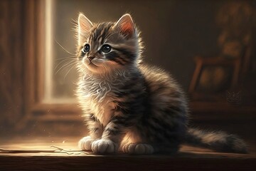 Cute american shorthair kitten