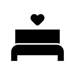 bed icon or logo isolated sign symbol vector illustration - high quality black style vector icons