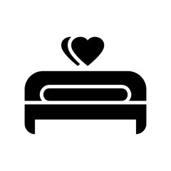 bed icon or logo isolated sign symbol vector illustration - high quality black style vector icons