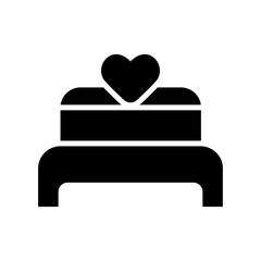 bed icon or logo isolated sign symbol vector illustration - high quality black style vector icons