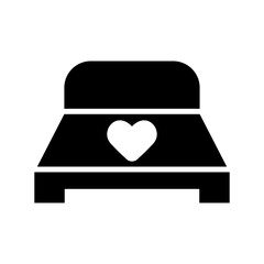 bed icon or logo isolated sign symbol vector illustration - high quality black style vector icons