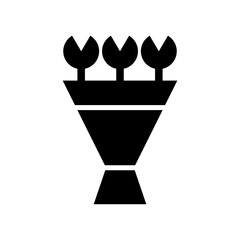 bouquet icon or logo isolated sign symbol vector illustration - high quality black style vector icons