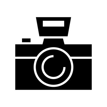 camera icon or logo isolated sign symbol vector illustration - high quality black style vector icons