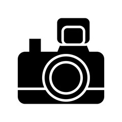 camera icon or logo isolated sign symbol vector illustration - high quality black style vector icons