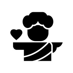 cupid icon or logo isolated sign symbol vector illustration - high quality black style vector icons