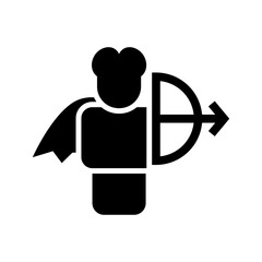 cupid icon or logo isolated sign symbol vector illustration - high quality black style vector icons