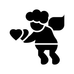 cupid icon or logo isolated sign symbol vector illustration - high quality black style vector icons