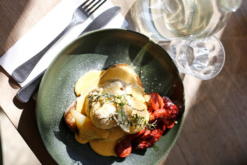 healthy food with ambience indoor