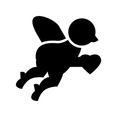 cupid icon or logo isolated sign symbol vector illustration - high quality black style vector icons