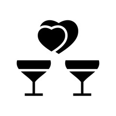 dating valentine icon or logo isolated sign symbol vector illustration - high quality black style vector icons