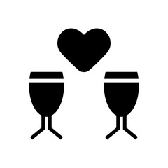 dating valentine icon or logo isolated sign symbol vector illustration - high quality black style vector icons