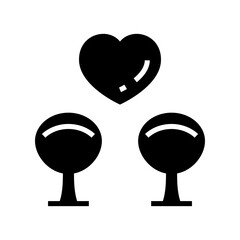 dating valentine icon or logo isolated sign symbol vector illustration - high quality black style vector icons