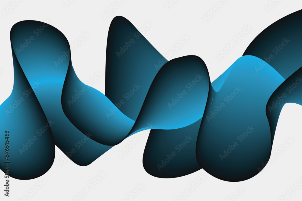 Poster blue light and black lines. wave abstract background, suitable for landing page and computer desktop
