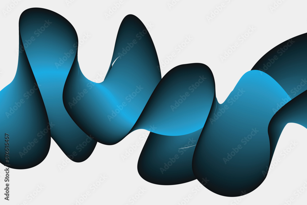 Poster blue light and black lines. wave abstract background, suitable for landing page and computer desktop